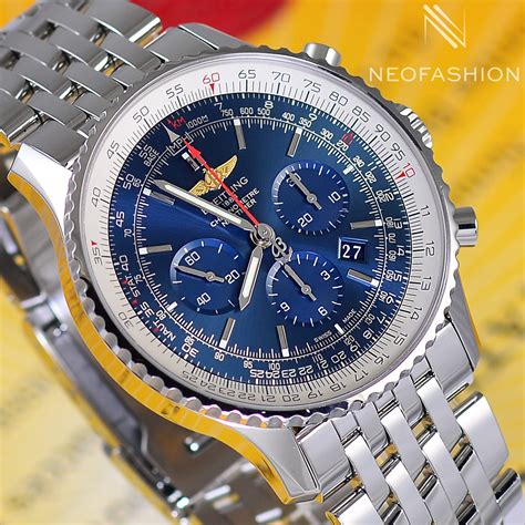 breitling navitimer blue face|breitling navitimer b01 46mm.